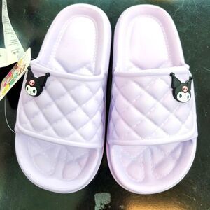 Brand New Sanrio Kuromi Purple Slippers Size: US 7.5 - 8.5